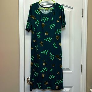 LuLaRoe teal dot Julia size 2XL